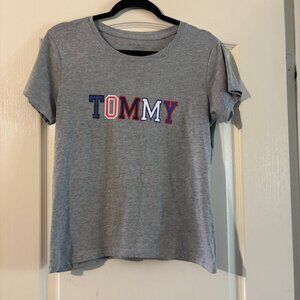 Women's Gray Tommy Hilfiger Sleepwear Shirt SZ M